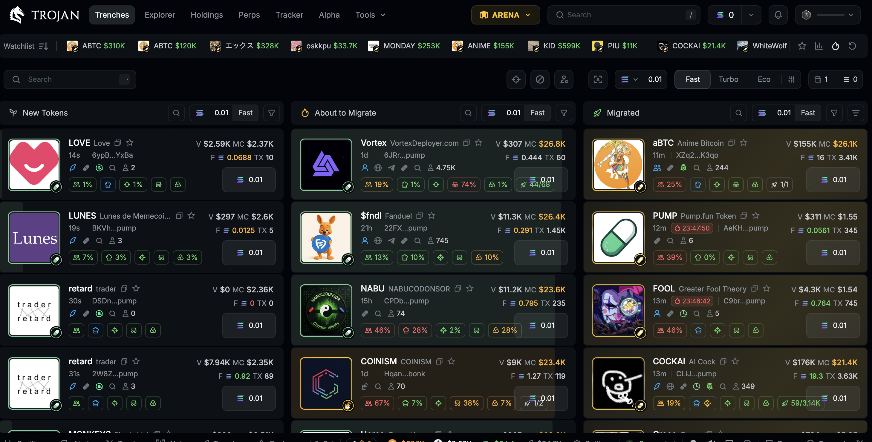 How to Set Up Trojan Bot for Lightning-Fast Solana Sniping — platform screenshot